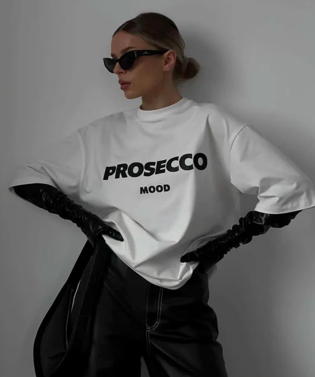 Oversized T-Shirt - Loose Fit - Cotton - Crew Neck T-Shirt - Women's Clothing-Fashion Nora
