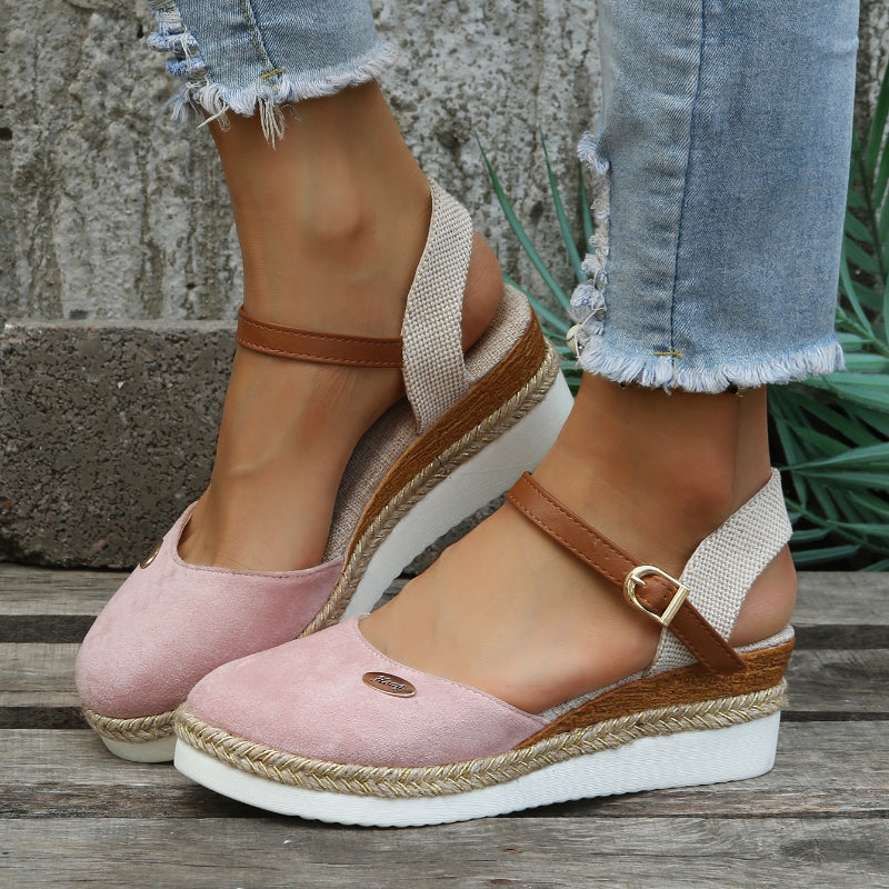 Platform Sandals | Ankle Strap | Orthopedic | Espadrilles | Women's Sandals-Fashion Nora