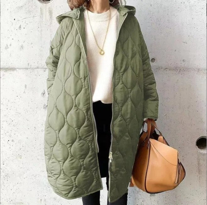 Quilted Coat | Oversized | Padded | Parka Jacket | Women's Jacket-Fashion Nora
