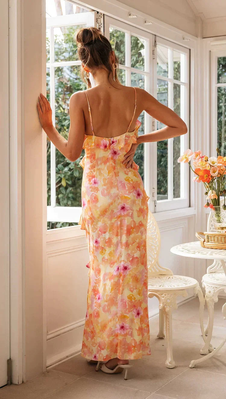 Ruffle Dress - Sleeveless - Lightweight - Elegant Dress - Summer Dress-Fashion Nora