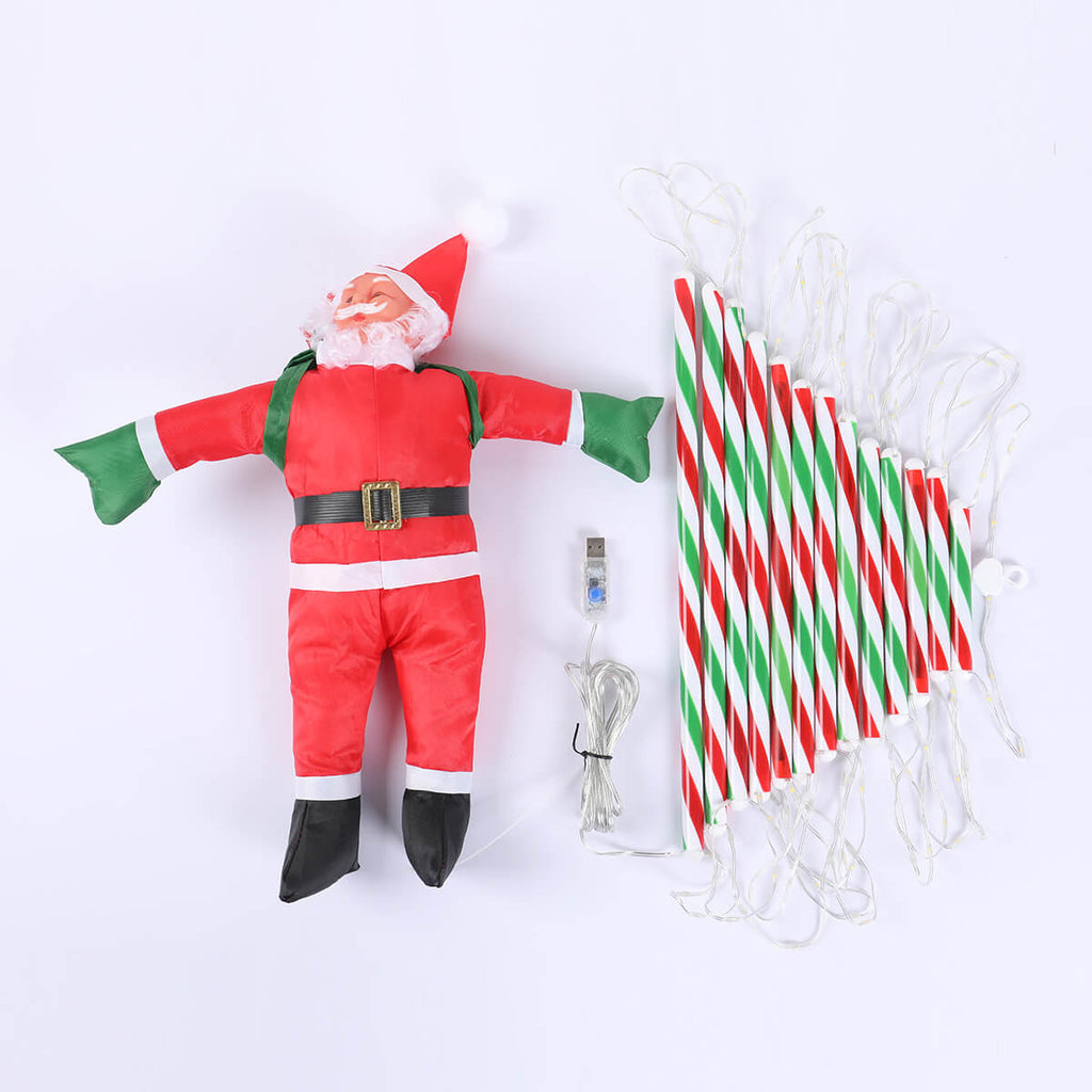 SantaClimb - 3M Santa climbing ladder for festive fun-Fashion Nora