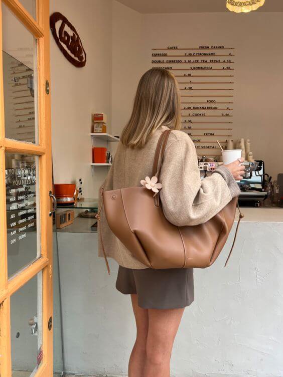 Shopper Bag - Large - Leatherette - Shoulder Bag - Tote Bag-Fashion Nora