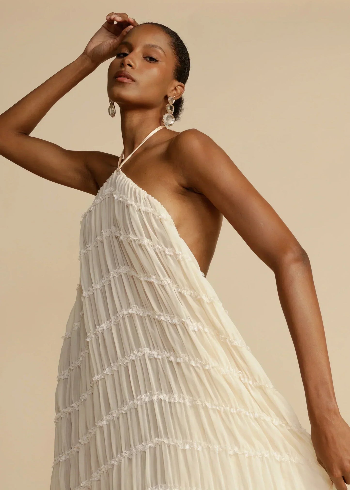 Skirt and Top Set | Chiffon | Open Back | Co-Ord Set | Women's Summer Clothes-Fashion Nora