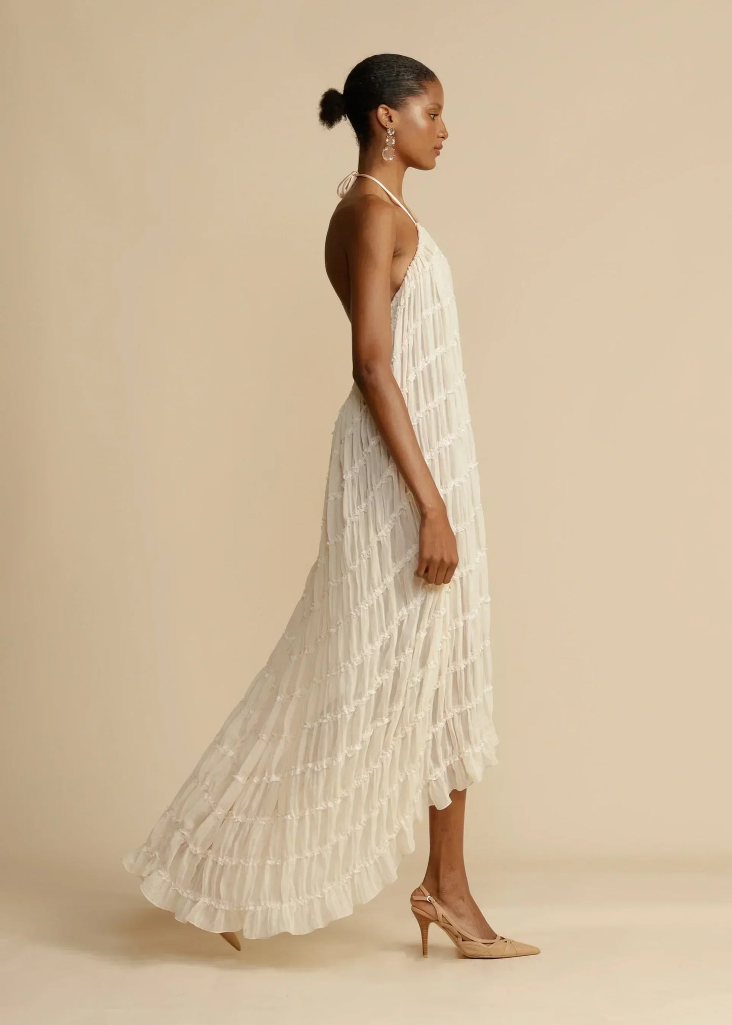 Skirt and Top Set | Chiffon | Open Back | Co-Ord Set | Women's Summer Clothes-Fashion Nora