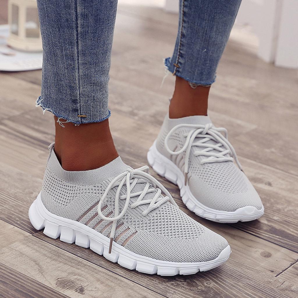 Slip-On Sneakers - Breathable- Orthopedic - Mesh Sneakers - Women's Trainers-Fashion Nora