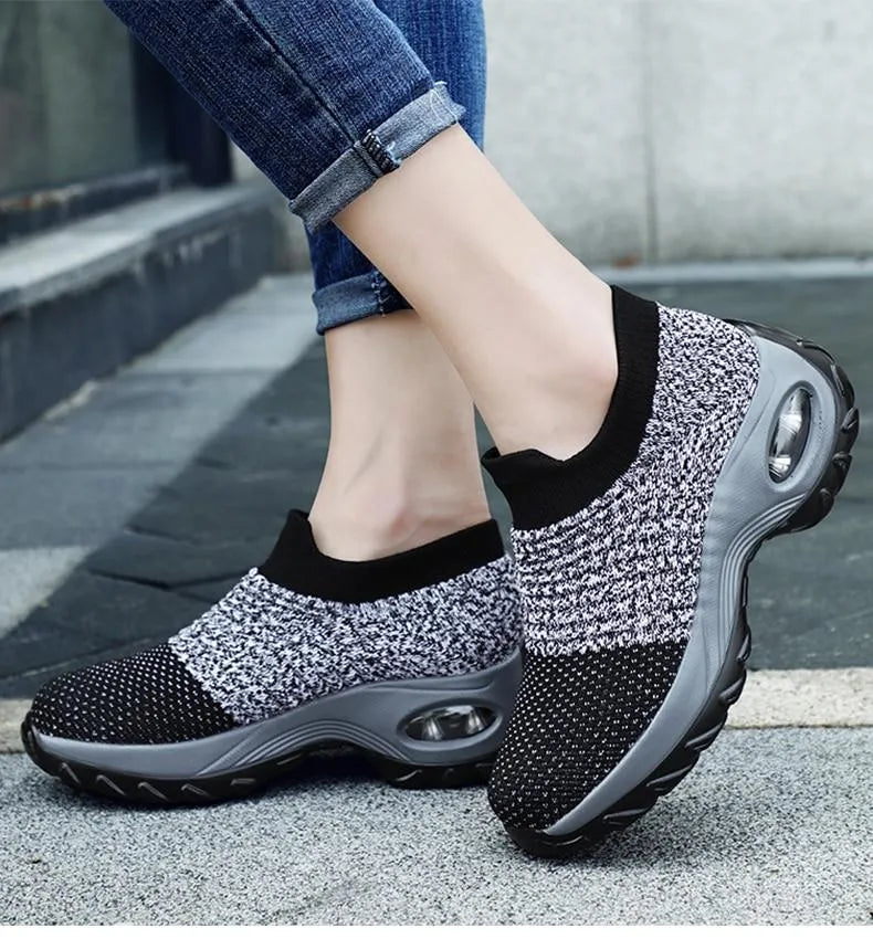 Slip on walking shoes with arch support discount