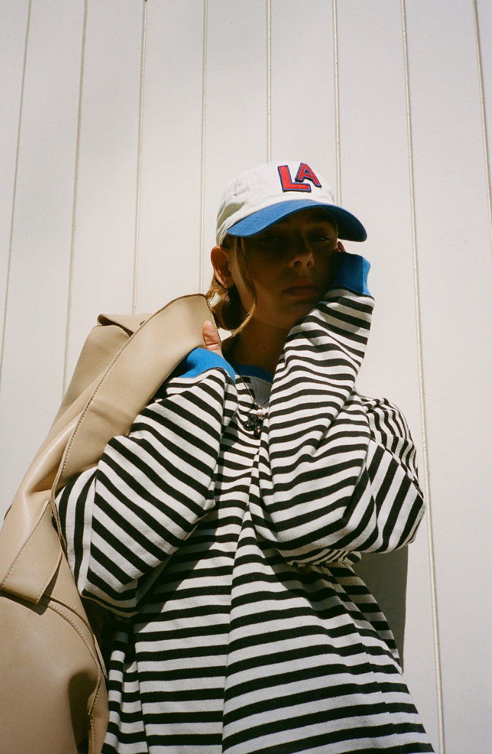 Striped Shirt | Long Sleeve | Pullover | Oversized Sweatshirt | Women's Clothing-Fashion Nora