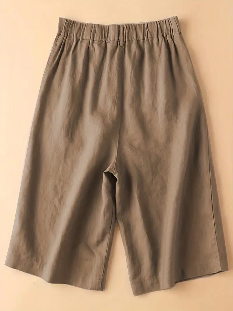 Summer Shorts, Elastic Waist, Loose Fit, High Waisted Shorts, Women's Clothing-Fashion Nora