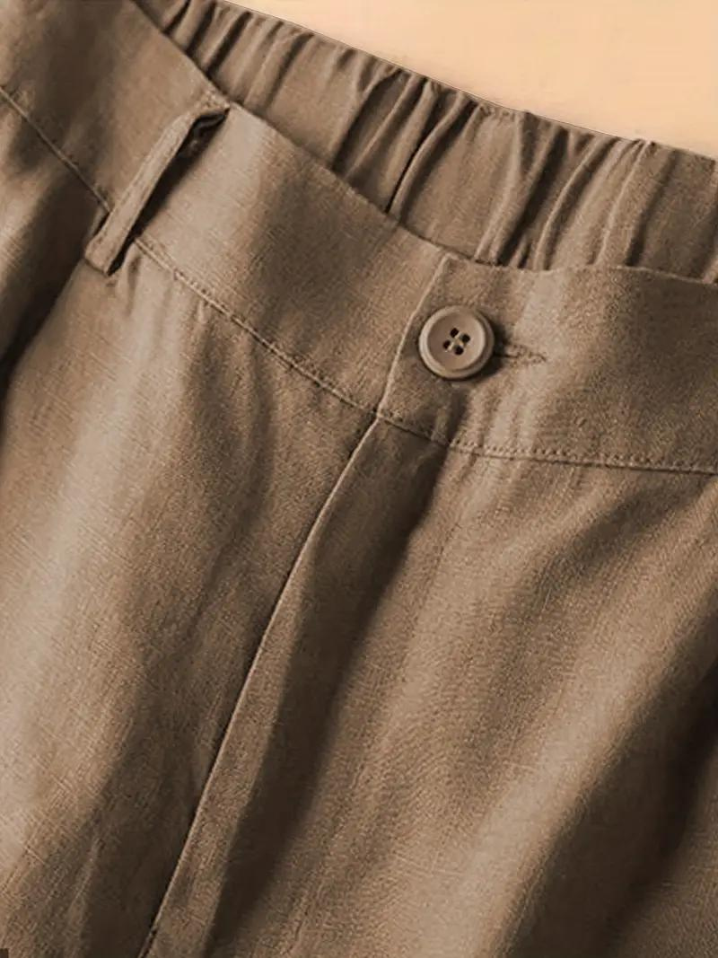 Summer Shorts, Elastic Waist, Loose Fit, High Waisted Shorts, Women's Clothing-Fashion Nora