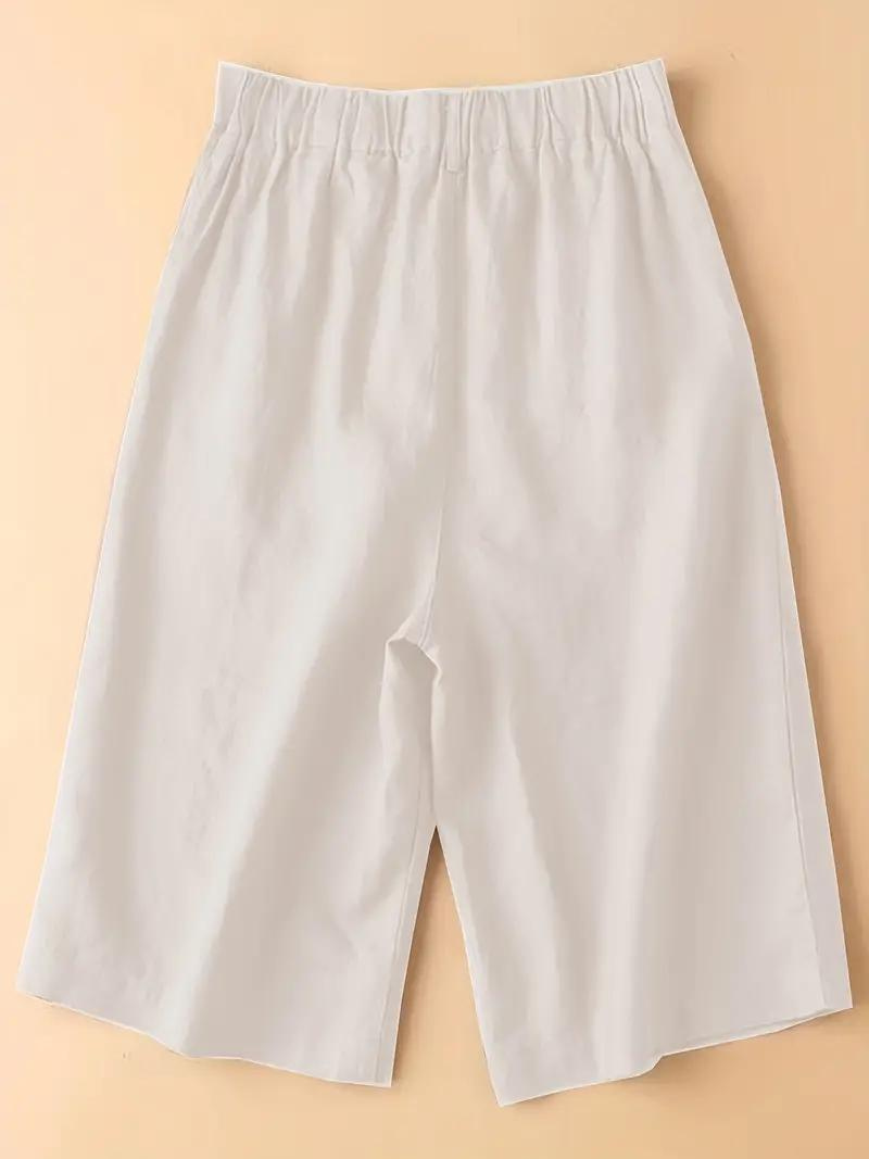 Summer Shorts, Elastic Waist, Loose Fit, High Waisted Shorts, Women's Clothing-Fashion Nora