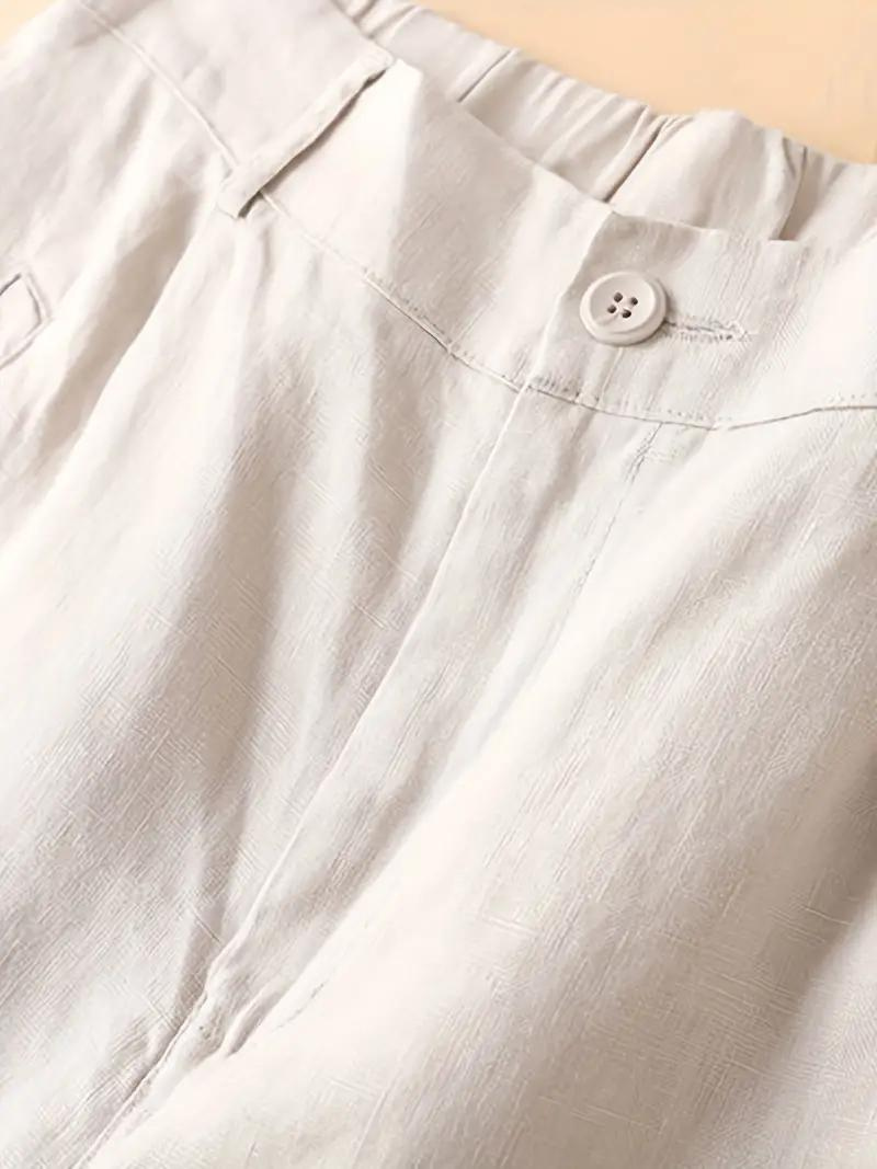 Summer Shorts, Elastic Waist, Loose Fit, High Waisted Shorts, Women's Clothing-Fashion Nora