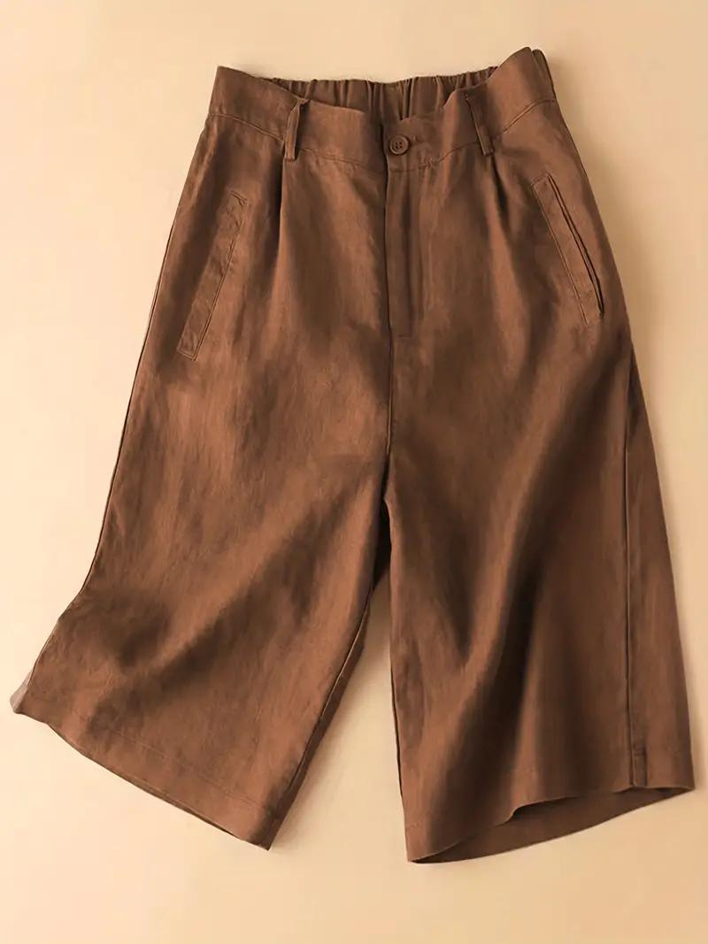 Summer Shorts, Elastic Waist, Loose Fit, High Waisted Shorts, Women's Clothing-Fashion Nora