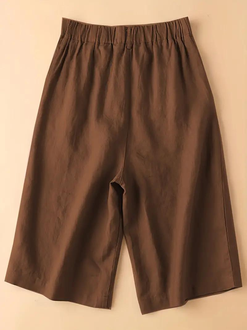Summer Shorts, Elastic Waist, Loose Fit, High Waisted Shorts, Women's Clothing-Fashion Nora