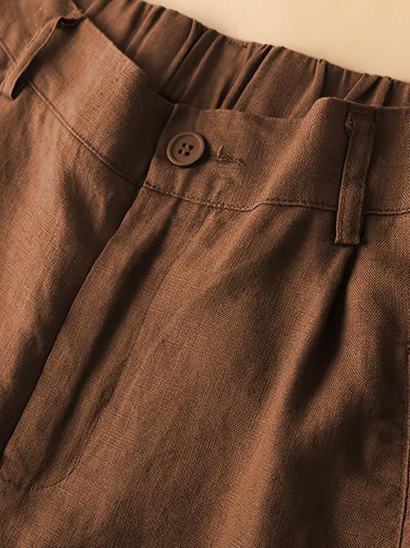 Summer Shorts, Elastic Waist, Loose Fit, High Waisted Shorts, Women's Clothing-Fashion Nora