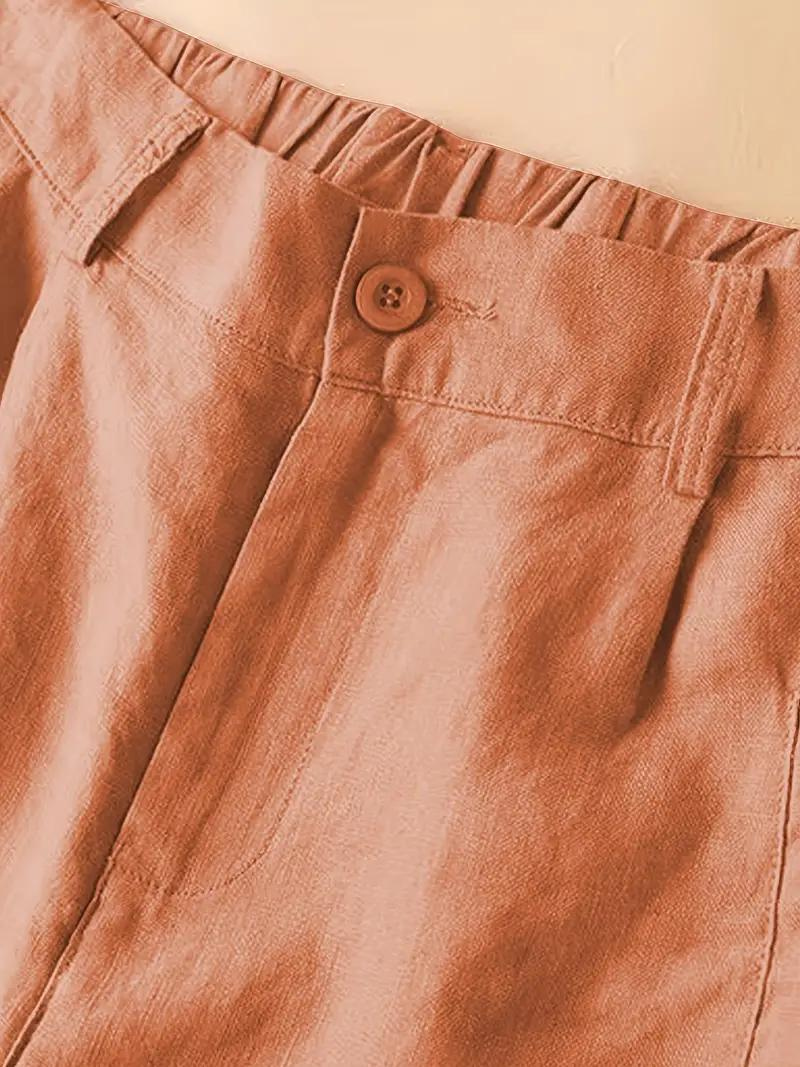 Summer Shorts, Elastic Waist, Loose Fit, High Waisted Shorts, Women's Clothing-Fashion Nora