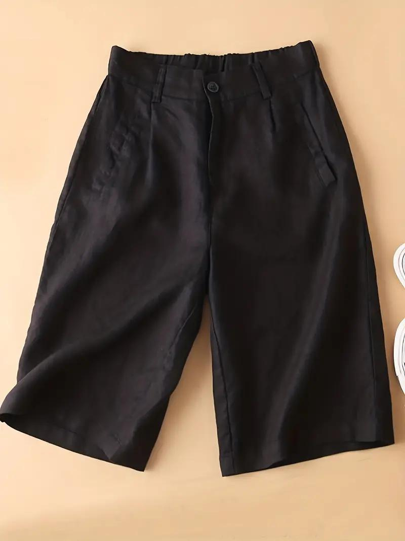 Summer Shorts, Elastic Waist, Loose Fit, High Waisted Shorts, Women's Clothing-Fashion Nora