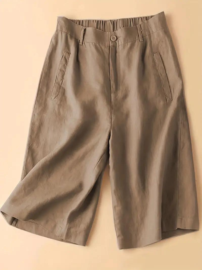 Summer Shorts, Elastic Waist, Loose Fit, High Waisted Shorts, Women's Clothing-Fashion Nora