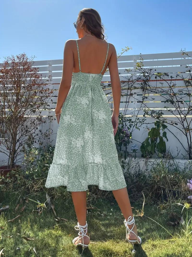 Sundress, Midi, Spagetti Strap, Summer Dress, Floral Dress-Fashion Nora