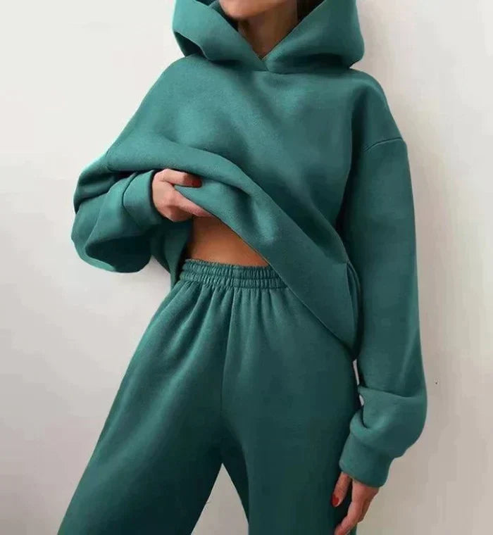 Sweatsuit - Women's Pullover Hoodie Sweatpants Jogging Suit-Fashion Nora
