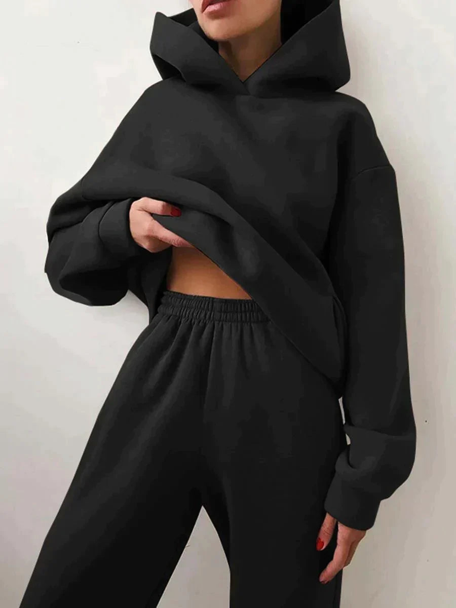 Sweatsuit - Women's Pullover Hoodie Sweatpants Jogging Suit-Fashion Nora