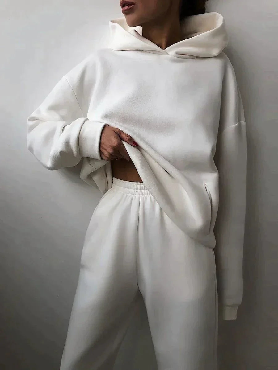 Sweatsuit - Women's Pullover Hoodie Sweatpants Jogging Suit-Fashion Nora