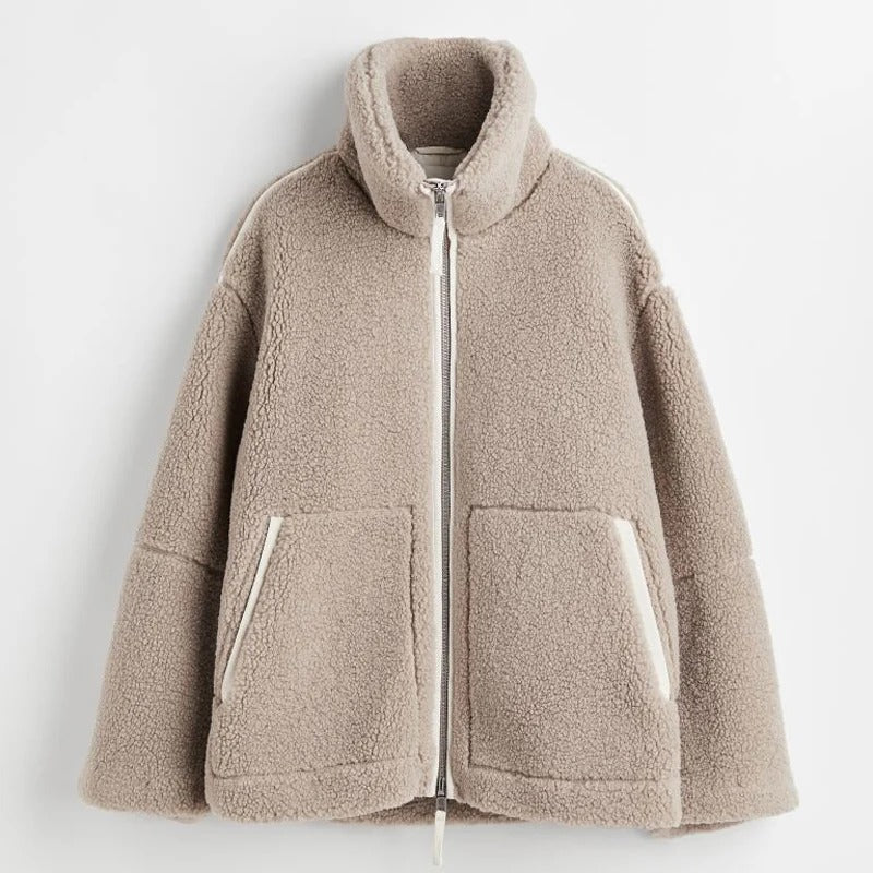 Teddy Coat | Warm | Oversized | Teddy Fleece Jacket | Women's Winter Jacket -Fashion Nora