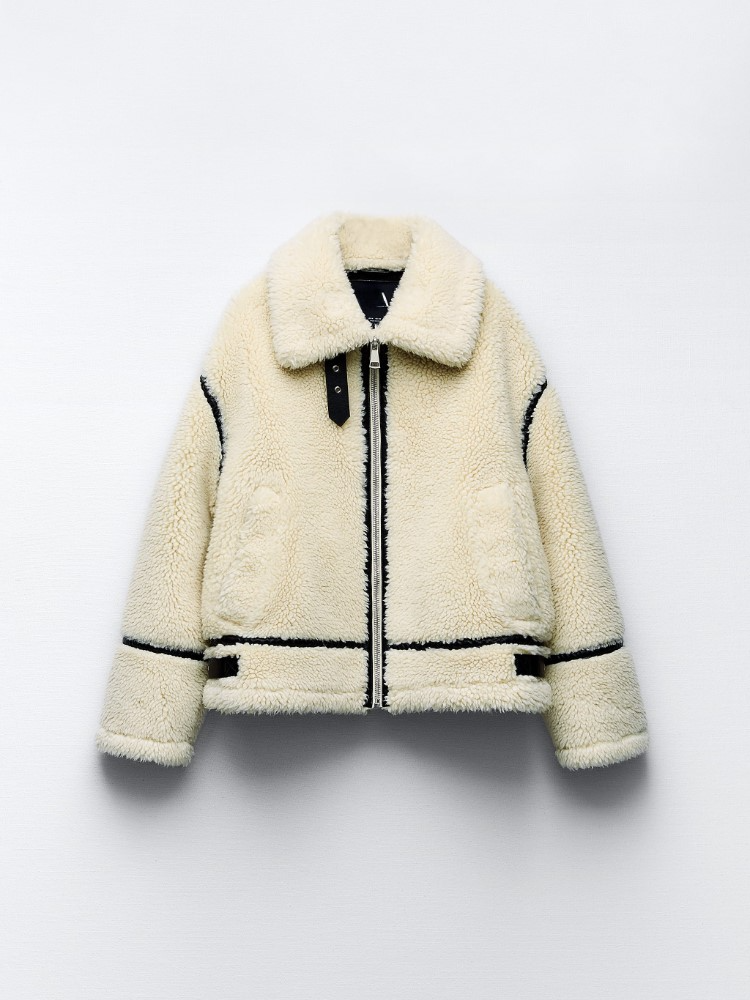 Teddy Jacket - Women's White Faux Fur Oversized Winter Jacket -Fashion Nora