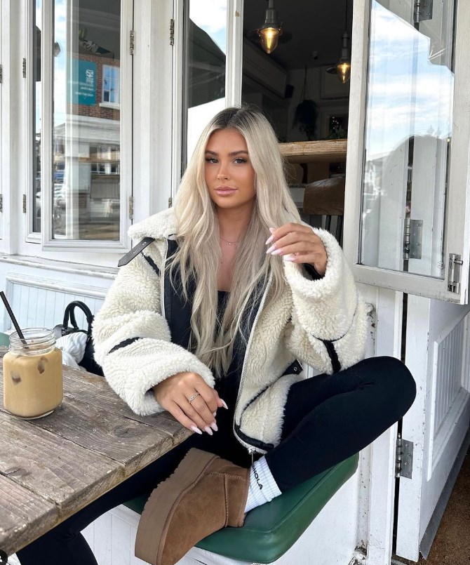 Teddy Jacket - Women's White Faux Fur Oversized Winter Jacket -Fashion Nora