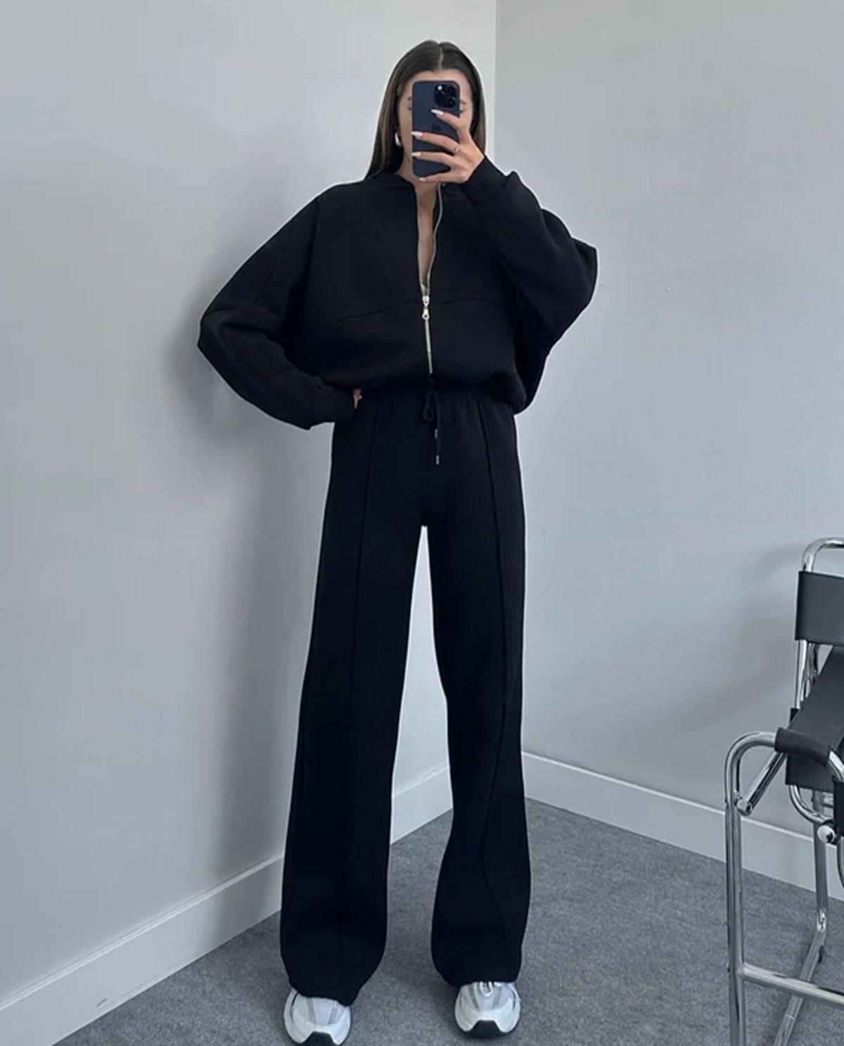 Tracksuit | Zip-Up | Wide Leg | Sweats Suit | Co-Ord Set Women-Fashion Nora