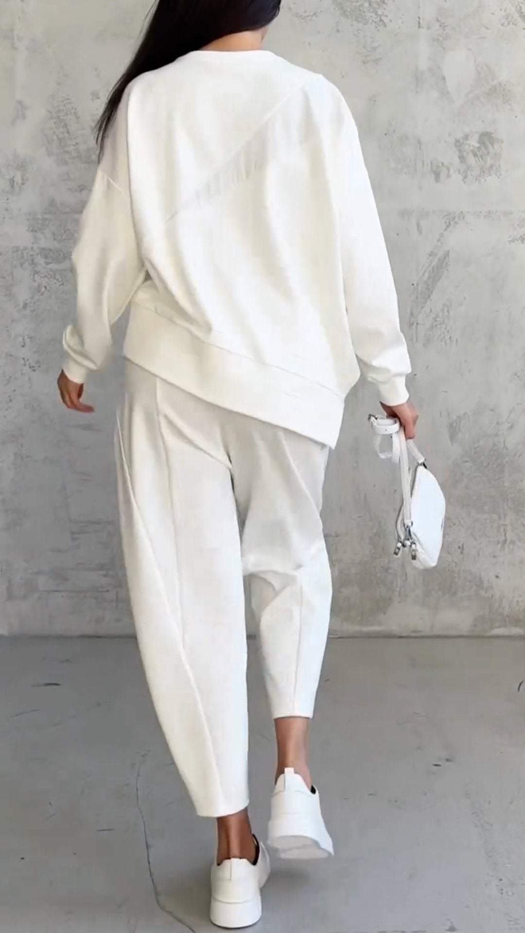 Two-Piece Set - Loose Fit - Long Sleeve - Co-Ord Set - Women's Clothing-Fashion Nora