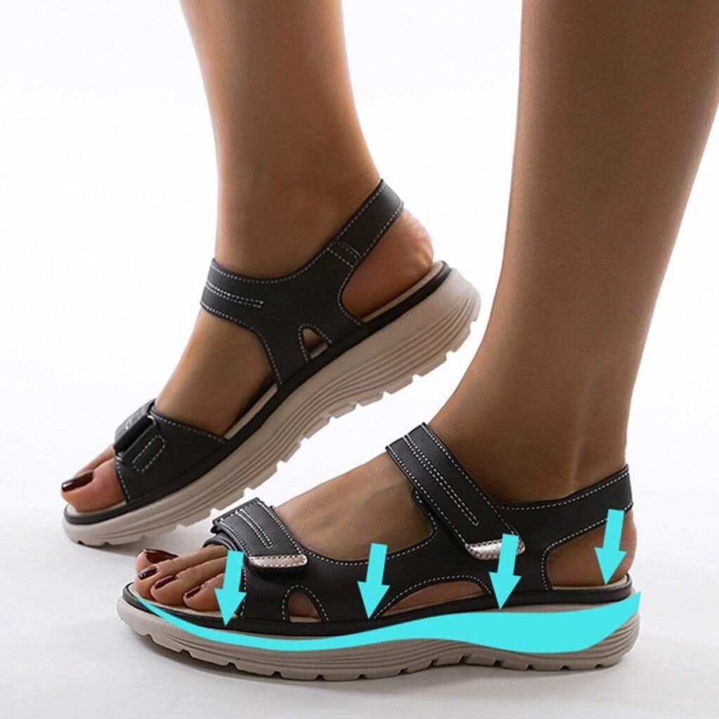 Velcro Sandals | Ergonomic | Walking | Sport Sandals | Orthopedic Sandals for Women-Fashion Nora