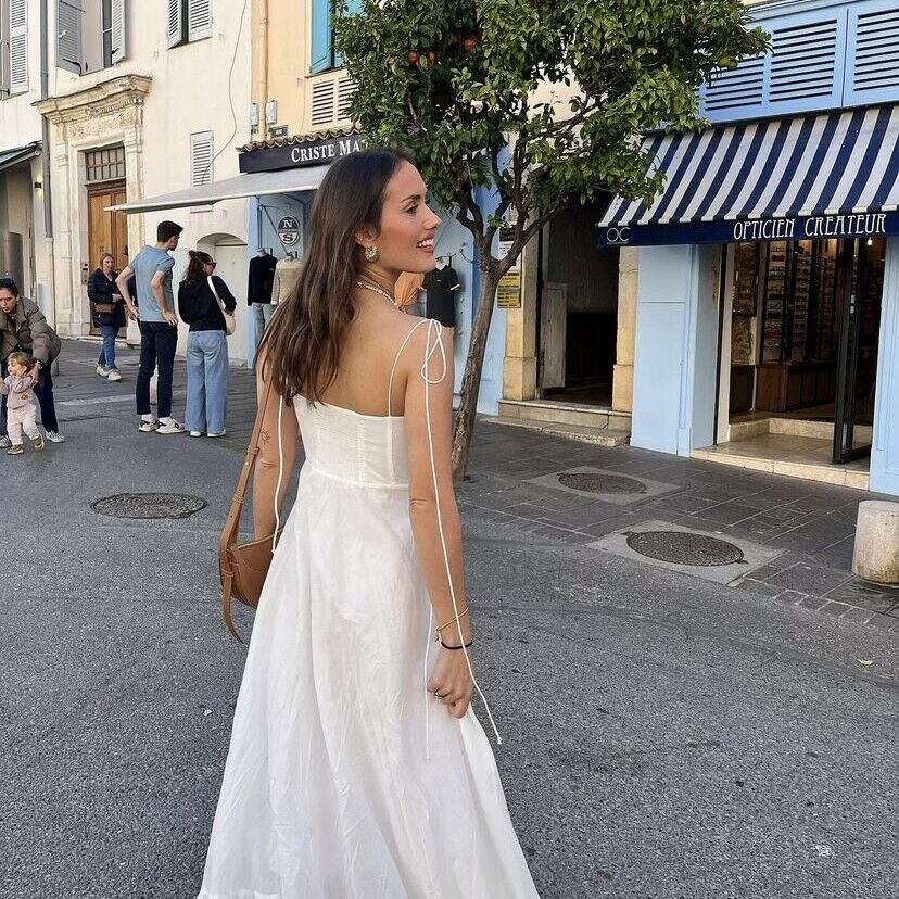 White Dress | Maxi | Sleeveless | Corset Dress | Summer Dress-Fashion Nora
