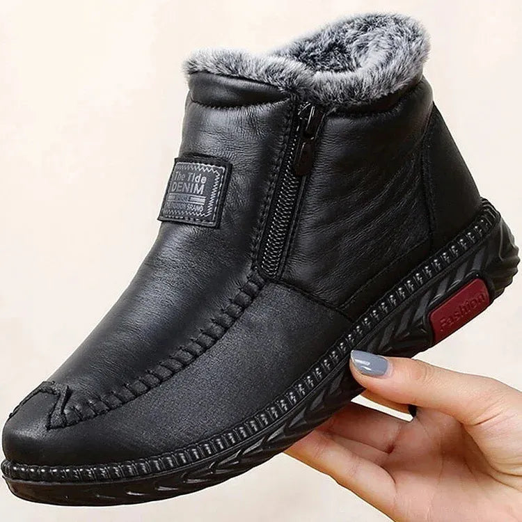 Winter Boots Women s Waterproof Fur Lined Non Slip Ankle Boots Fashion Nora