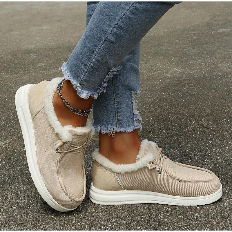 Winter Sneakers | Fur Lined | Slip On | Ankle Boots | Winter Shoes Women-Fashion Nora