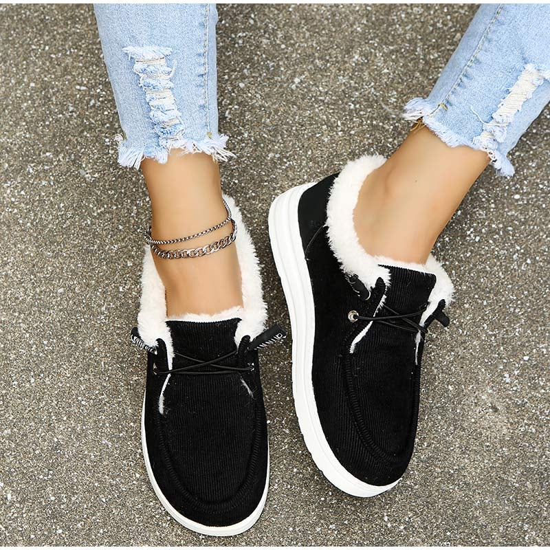 Winter Sneakers | Fur Lined | Slip On | Ankle Boots | Winter Shoes Women-Fashion Nora
