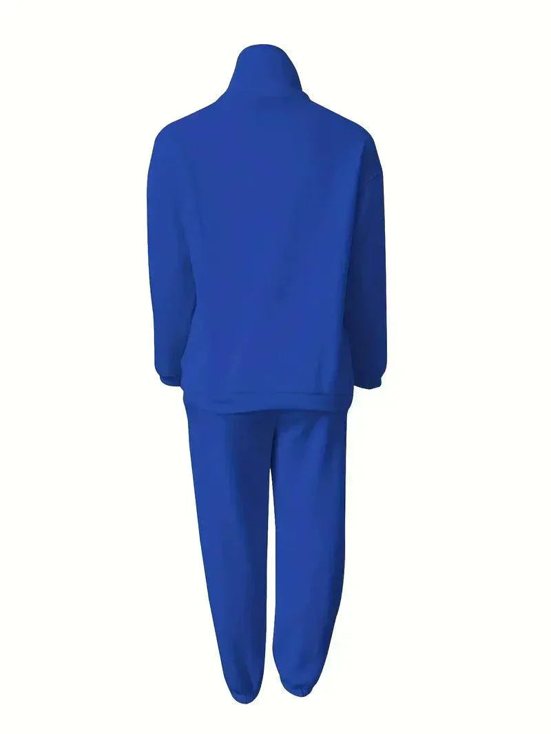 Women's Jogger Set | Half Zip | Elastic Waist | Sweats Set | Tracksuits Women-Fashion Nora