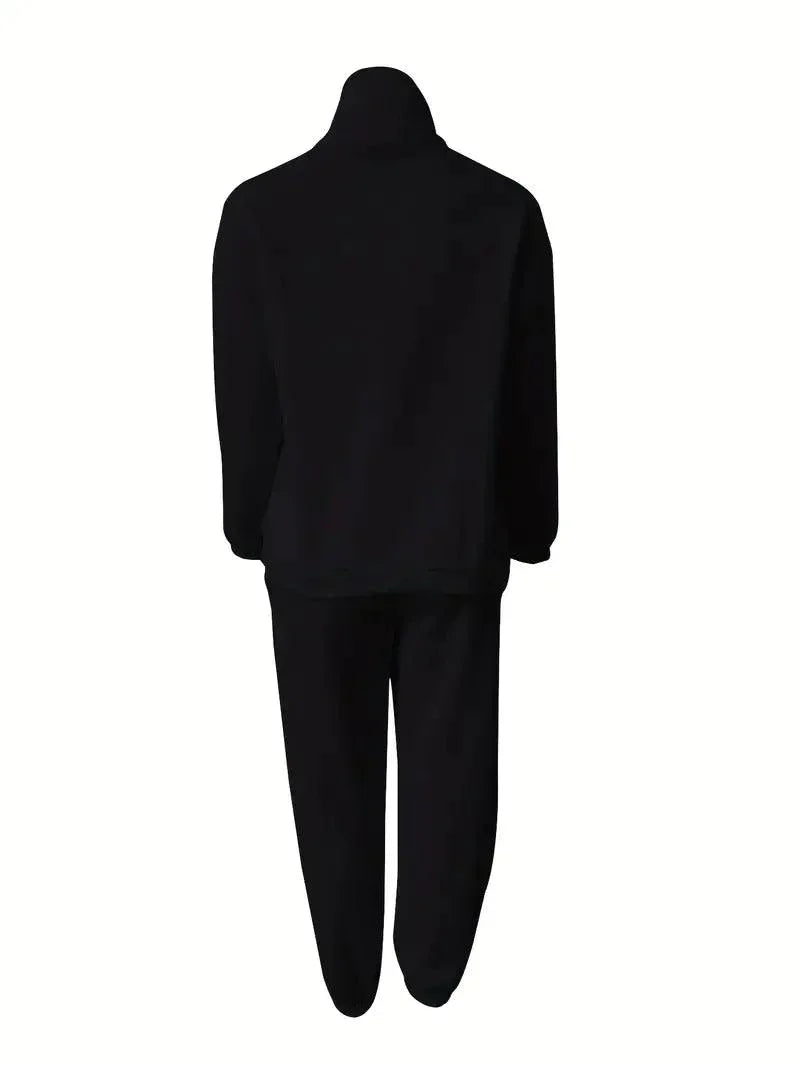 Women's Jogger Set | Half Zip | Elastic Waist | Sweats Set | Tracksuits Women-Fashion Nora