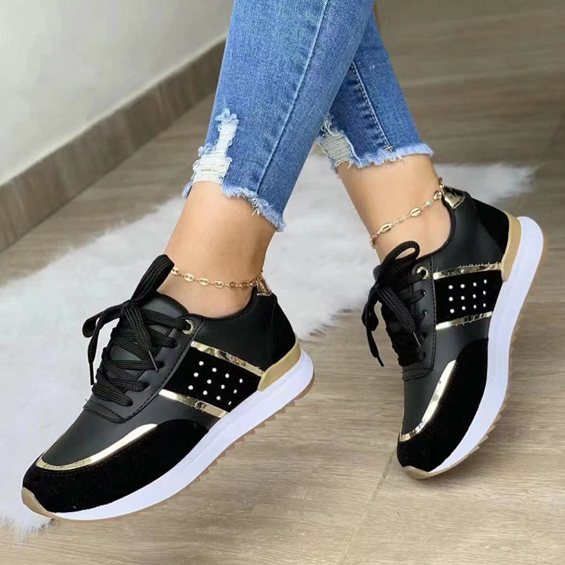 Women's Sneakers | Lace-Up | Orthopedic | Low Top Sneakers | Walking Shoes-Fashion Nora