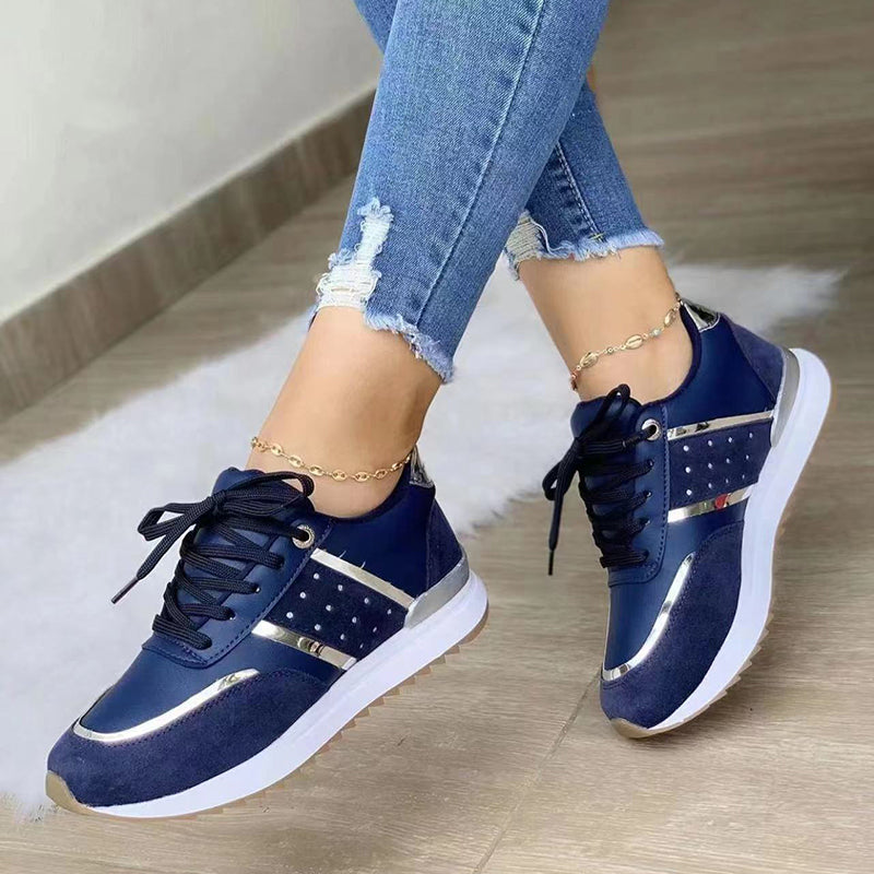 Women's Sneakers | Lace-Up | Orthopedic | Low Top Sneakers | Walking Shoes-Fashion Nora