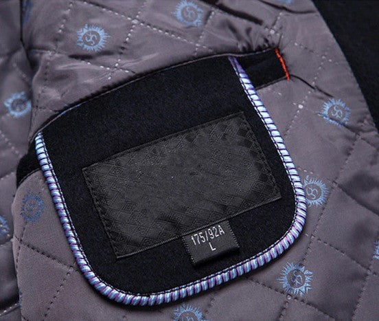 Woolen Coat - Men's Lined Button Up Mid Length Winter Jacket-Fashion Nora