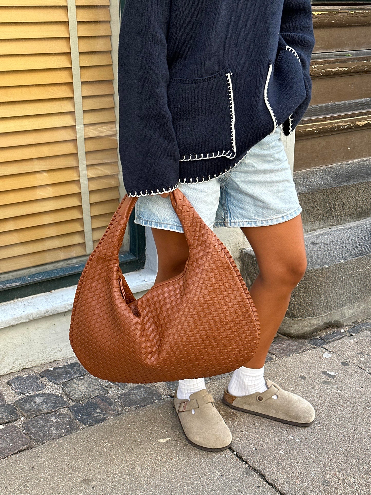 Woven Bag | One Strap | Large | Shoulder Bag | Women's Handbag-Fashion Nora