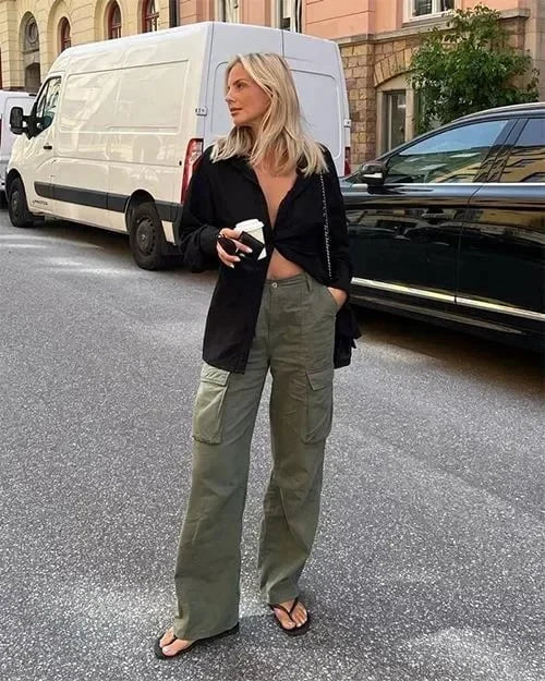 2025 Adjustable straight fit cargo pants-Fashion Nora