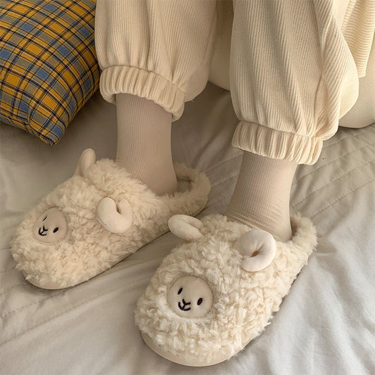 Animal plush slippers | Cute and warm indoor slippers-Fashion Nora