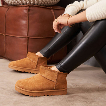 Ankle Boots | Slip-On | Fur Lined | Winter Boots | Women's Boots-Fashion Nora