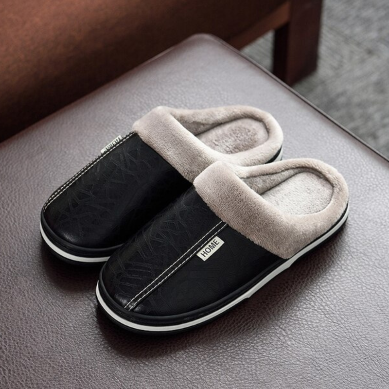 Bergen Indoor Slippers | Warm men's winter slippers-Fashion Nora