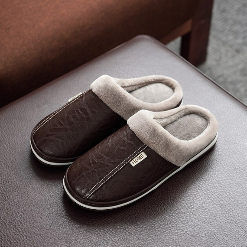 Bergen Indoor Slippers | Warm men's winter slippers-Fashion Nora