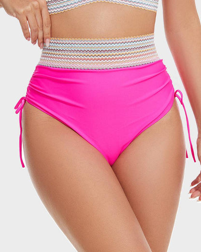 Bikini Set - Two-Piece - V-Neck - High Waist Bikini - Women's Swimwear-Fashion Nora