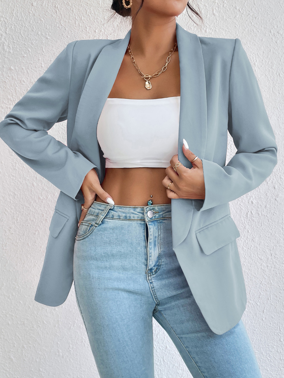 Blazer | Open Front | Classic | Women's Blazer | Women's Jacket-Fashion Nora