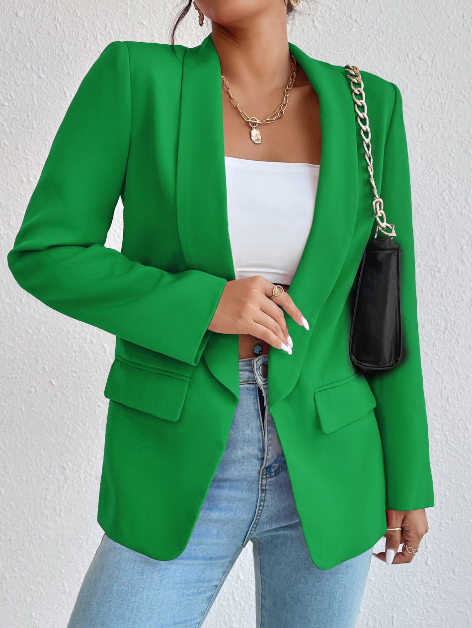 Blazer | Open Front | Classic | Women's Blazer | Women's Jacket-Fashion Nora