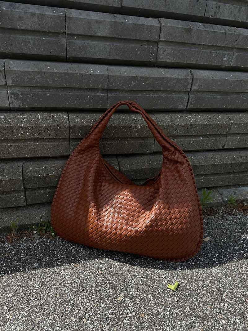 Braided Bag | Large | Shopper | Woven Bag | Shoulder Bag -Fashion Nora